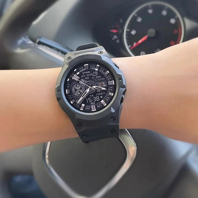 TINUORA Uhrenarmband, Kunststoff, Schwarz, Unisex - Bild 1