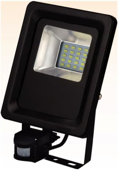 LED-Strahler Horoz Electric 10W mit Bewegungsmelder IP65 extraflach schwarz - Bild 1