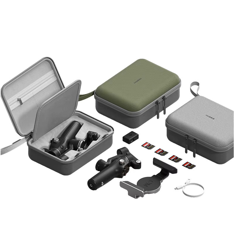 Hagibis Tragetasche für DJI Osmo Mobile 8/7P/7 Gimbal-Stabilisator, Aufbewahrungstasche für Selfie-Stick Zubehör mit Schultergurt, Grau oder Grün - Bild 3