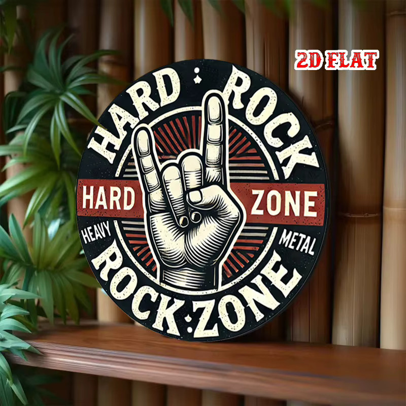 Zone Denmark Heavy Metal Rock Zone Wanddekoration Vintage Paper Poster in Schwarz und Multicolour, Durchmesser: 20 cm - Bild 5