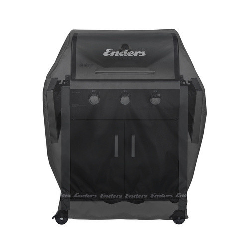 Enders Wetterschutzhülle für Gasgrill Chicago 3 in Schwarz aus Polyester mit PU-Beschichtung, B: 115 cm, T: 55 cm, H: 71 cm - Bild 2