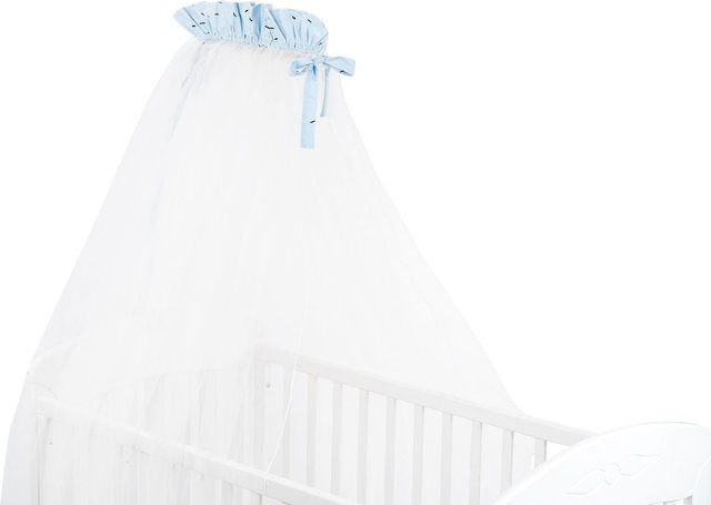 Kikkaboo Babybetthimmel Bear with me Baldachin mit Insektenschutz in Blau, B/H: 200 x 500 cm - Bild 1