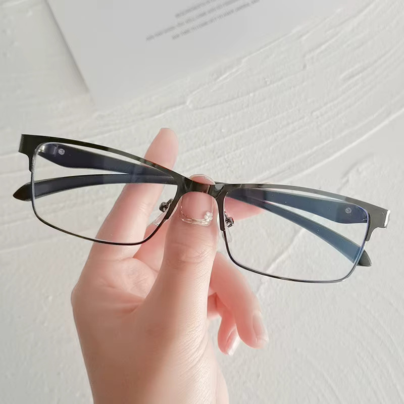 ERIKOLE Korrektionsbrille Square, Metall, Black, Unisex, Blaulichtfilter - Bild 2