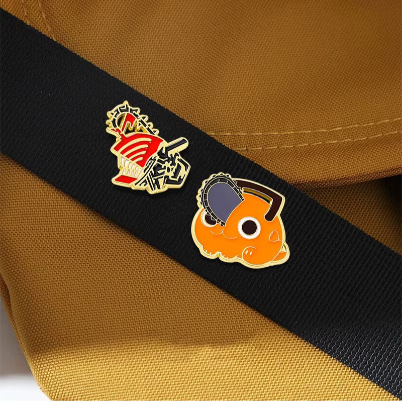 Bandai Pochita Power Broschen, Emaille Pins, Anime - Bild 3