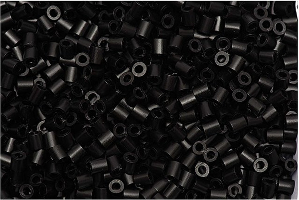 Rico Design Bügelperlen Schwarz 5x5mm