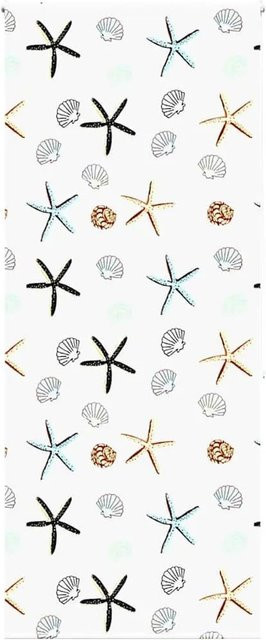 vidaXL Duschrollo mit Natur-Design, blickdicht, B/H: 90 x 240 cm - Bild 1