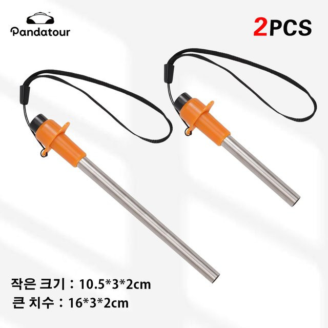 Pandatour Mini Elektrisches Feuerzeug aus Edelstahl mit Piezo-Zündung für Outdoor Camping und Haushalt - Bild 1