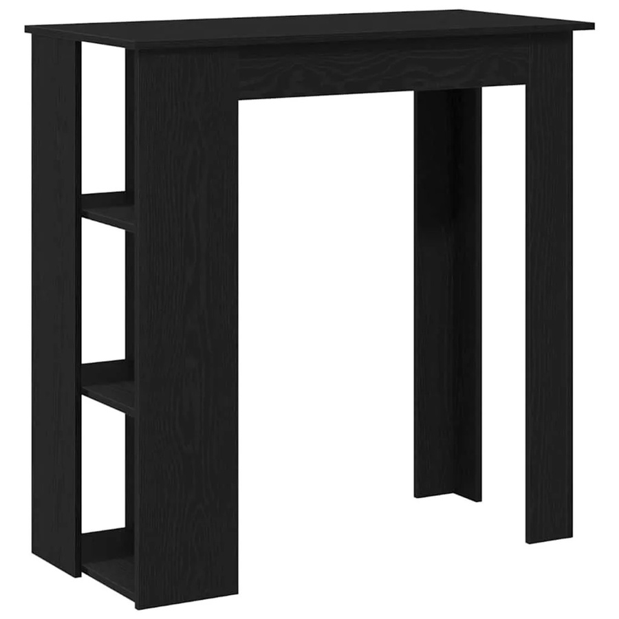 vidaXL Bartisch in Schwarz und Eichen-Optik, moderner Holztisch für Küche und Esszimmer, B/T/H: 102 x 50 x 103,5 cm - Bild 2