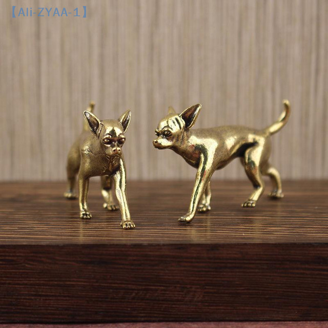 JETTING Messingornament Haarlos Hund in Gold als Tischdekoration - Bild 1