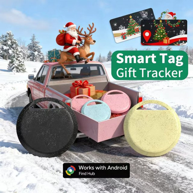 4er-Set Smart Tag Bluetooth Tracker für Android zur Fernortung mit Google Find My Device App kompatibel mit Samsung Xiaomi und Pixel - Bild 1