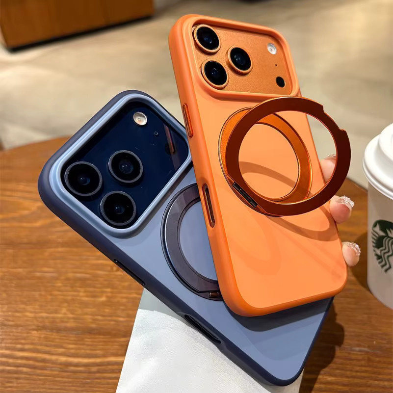 NUCWIN Matte Magnetische Schutzhülle mit 360 Grad Drehständer für iPhone 17 16 15 14 13 Pro Max, MagSafe Kompatibel, Farbe: Blau - Bild 3