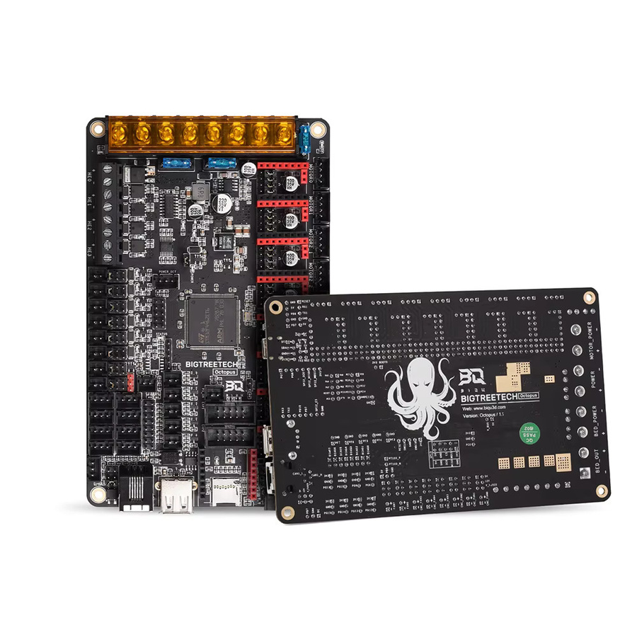 BIGTREETECH BTT Octopus V1.1 32bit Control Board mit TMC2209 und TMC2208 UART für 3D Drucker Upgrade, Schwarz - Bild 3