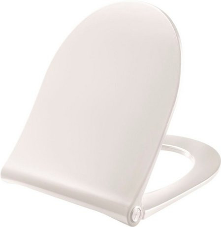 Pressalit WC-Sitz Sway D2 in Weiß, D-Form, B: 36,6 cm, L: 46,3 cm - Bild 1