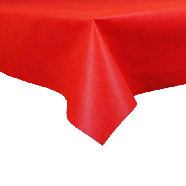 Sensalux Vlies-Tischdecke aus Polypropylen in Rot, B: 250 cm, T: 100 cm, wasserabweisend und waschbar - Bild 1