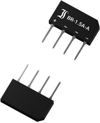 Diotec Brückengleichrichter B125C1500A GBS_SIL-1.5-2.3 Schwarz 250V - Bild 1