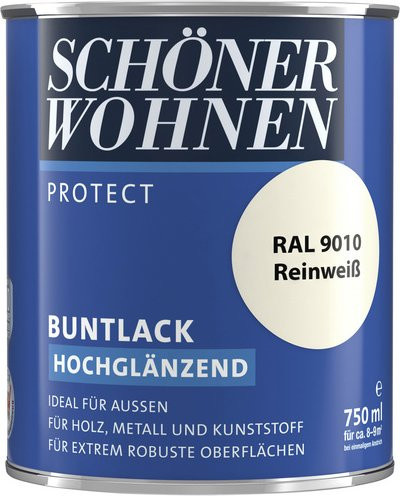 Schöner Wohnen Buntlack Reinweiß Hochglänzend 0,75 l - Bild 1