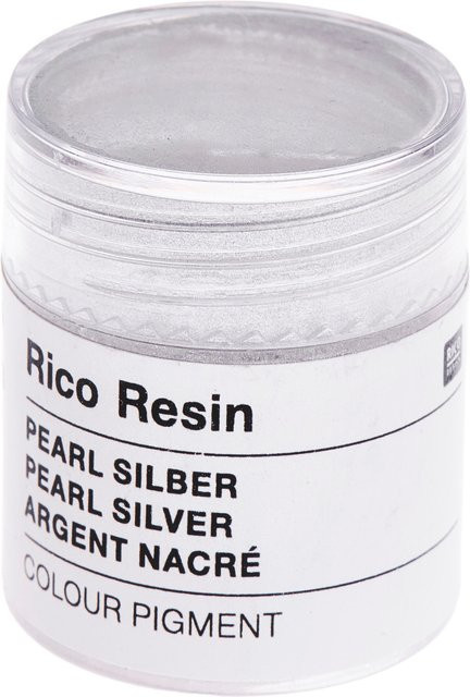 Rico Design Farbpigmente für Resin mit Perl-Effekt in Silber - Bild 1