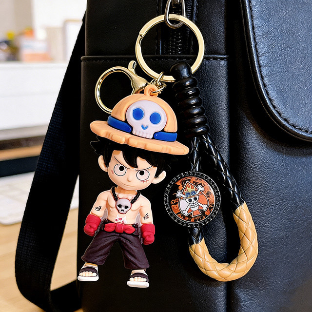 Bandai Schlüsselanhänger One Piece Strohhut Luffy, 3D Silikon-Figur - Bild 1