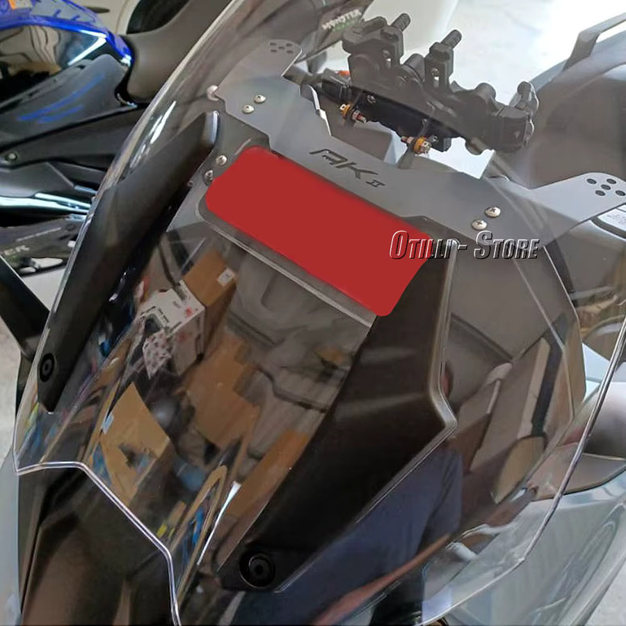 Otilli Premium Windschutzscheiben Navigation Platte für Kymco AK 550 in Schwarz als GPS und Telefon Halterung für dein Motorrad Zubehör - Bild 4