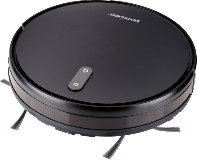 SILVERCREST Saugroboter mit Wischfunktion SSWR C2 in Schwarz mit Ladestation - Bild 1
