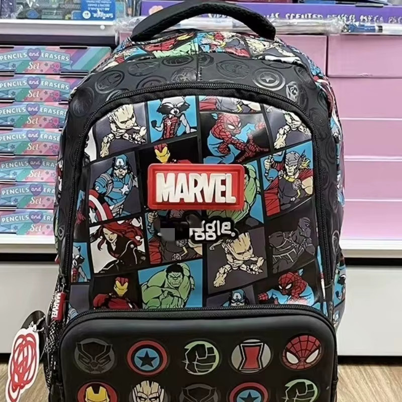 Hot Toys Marvel Cartoon Schulranzen, Rucksack mit Lunchbox Charm - Bild 2