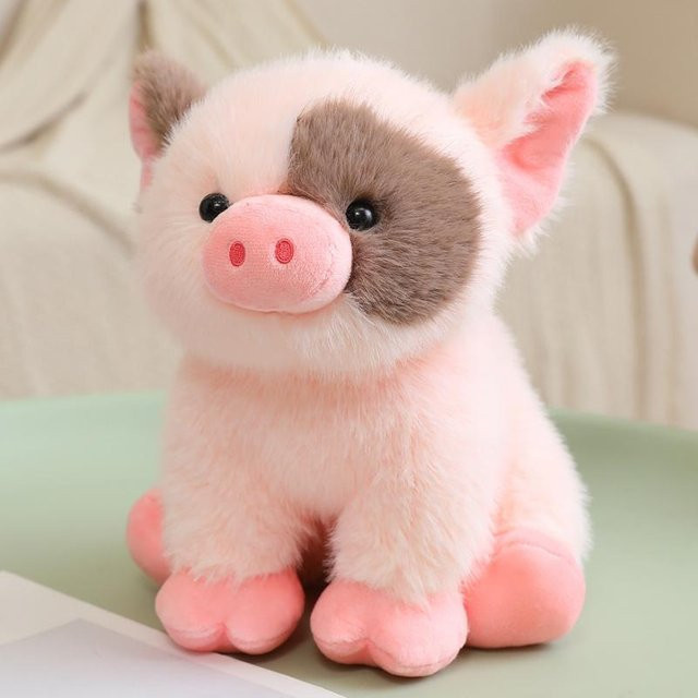 Mini-Ferkel Weißer Teetassen-Schwein, Plüschtier, 20cm, ab 14 Jahren - Bild 1