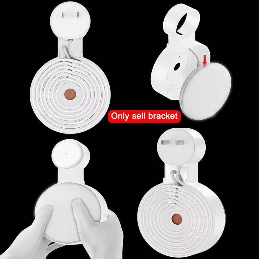 Mini-Wandhalterung für Google Nest und Home Mini der 1. und 2. Generation in Weiß mit Kabelmanagement - Bild 3
