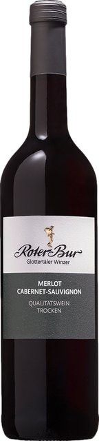 Roter Bur Rotwein Merlot, 2021, Baden, trocken, 0,75 l - Bild 1