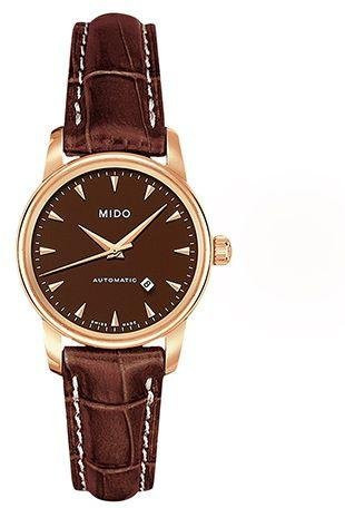 Mido Armbanduhr Automatik, Edelstahl, 29 mm, Lederarmband, Damen - Bild 1