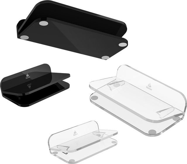 ALLOYSEED Neigbarer Lautsprecher-Ständer mit Anti-Rutsch-Matte und Winkelhalterung in Transparent für Bose und JBL - Bild 1