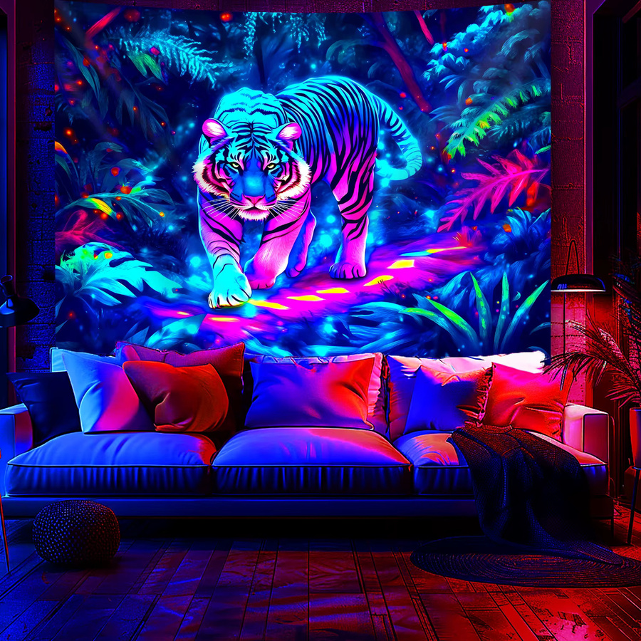 VIKAMA Fantasy Dragon Wandteppich in Multicolour als dekorativer Wandbehang für deinen Gaming-Raum oder das Wohnzimmer - Bild 1