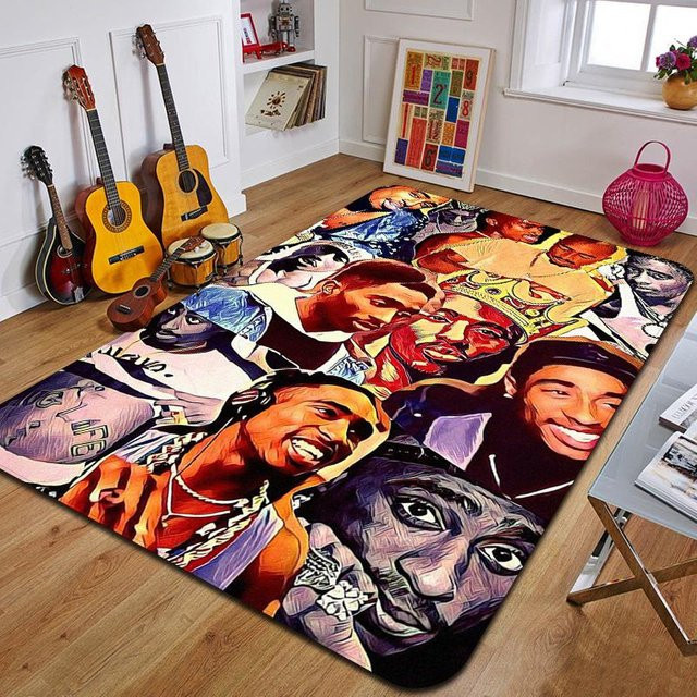 Dekorative Bodenmatte T-Tupac von Wucifang Jewelry, mehrfarbig, B/B: 40 x 60 cm - Bild 1