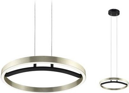 Paulmann Melira 94928 LED Pendelleuchte in Schwarz und Gold, dimmbar, höhenverstellbar - Bild 1