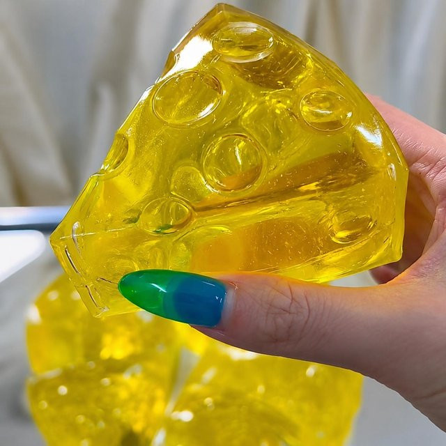 Honigkäse Squishy, klares Spielzeug, Fidget Stressabbau, sensorisches Spielzeug - Bild 1