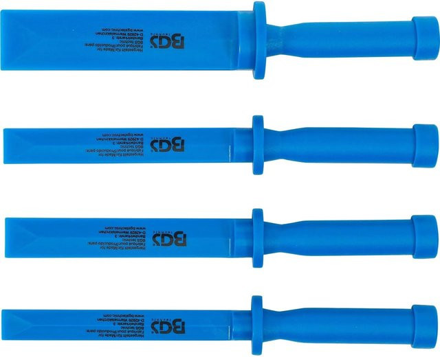 BGS Kunststoff-Schaber-Satz 4-teilig in Blau mit Breiten von 19 mm, 22 mm, 25 mm und 38 mm - Bild 2