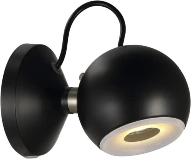 Nordlux Wandleuchte Globe Schwarz mit Magnethalterung und GU10 Fassung - Bild 1