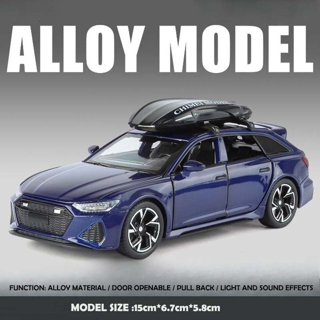 Linyi toy car Rs6 Kombi, Modellauto, 1:32, Metall, ab 4 Jahren - Bild 1