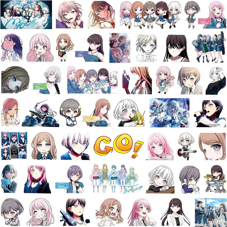 Bandai BanG Dream Aufkleber, 80-teiliges Set, bunt - Bild 2