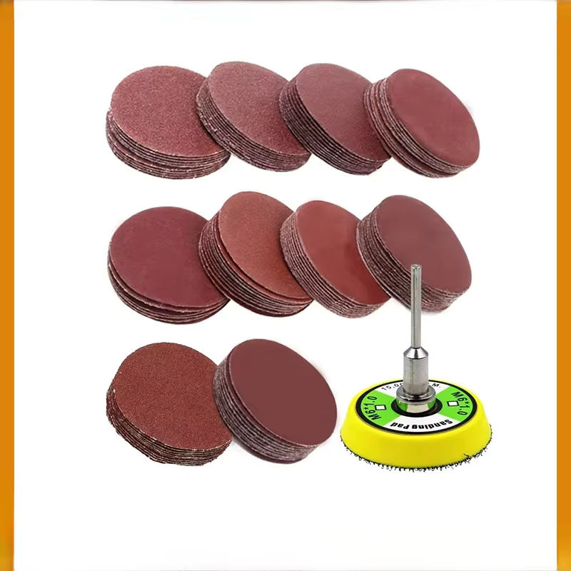 Vibratite 2-Zoll Schleifscheiben-Kit mit 2000 Stück Klett-Schleifpapier Körnung 60-400 und Trägerplatte zum Polieren von Metall, Holz und Jade - Bild 6