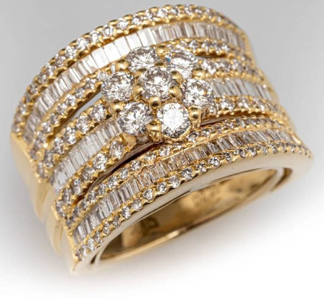 Huitan Damenring, Gold, Zirkonia - Bild 1