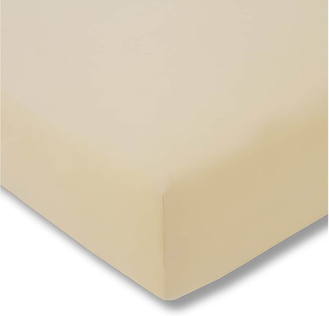 Estella Spannbetttuch aus Samt-Velours in Beige - Bild 1