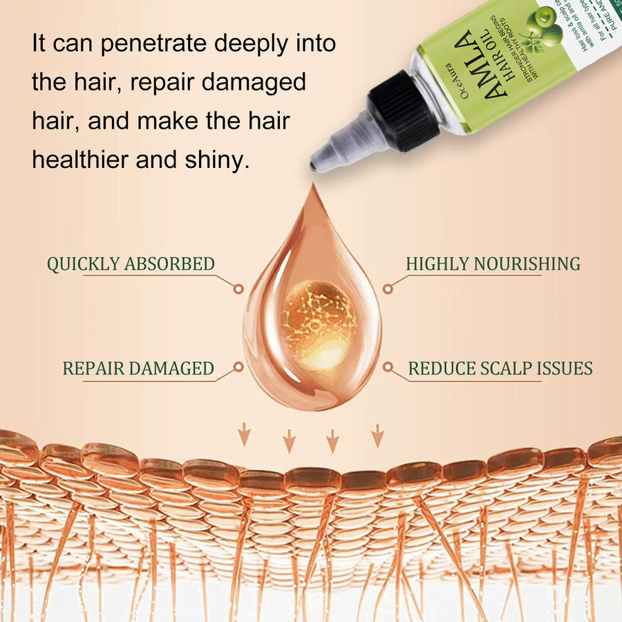 OceAura Amla Oil Haaröl, für trockenes Haar, Unisex - Bild 4
