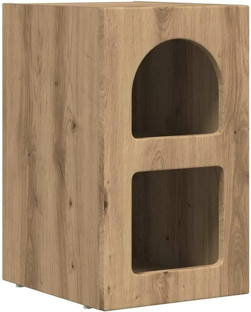 vidaXL Nachttisch Artisan-Eiche in Braun, Modernes Design mit Seitenfächern, B/T/H: 29,5 x 35 x 50 cm - Bild 1