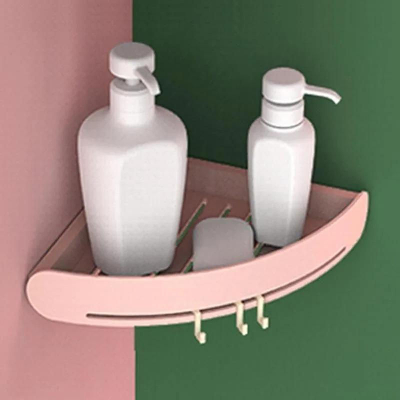 Bestbags Eck-Badezimmerregal aus ABS in Weiß als wandmontierter Aufbewahrungsorganizer für Duschshampoo und Kosmetik - Bild 2
