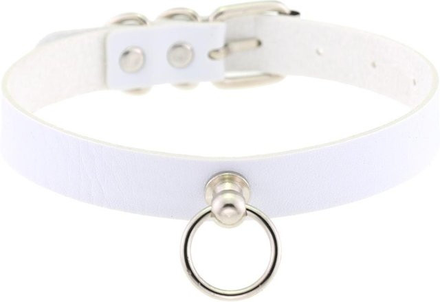DIEZI Halskette, Silberfarben, PU Leder, Choker, Damen, Unisex - Bild 1