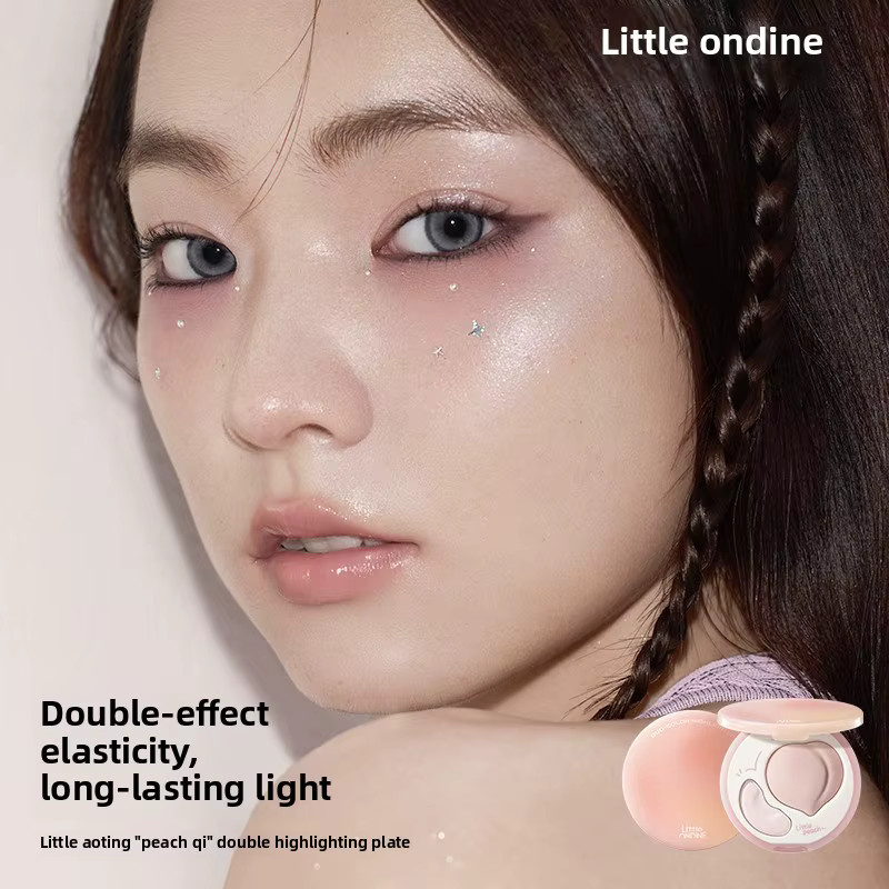 LITTLE ONDINE Peach Highlight Cream, Matt, Gesicht - Bild 2