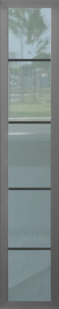 Splendoor Seitenteil für Thermospace Haustür in Anthrazit mit Aluminium und Glas, Breite: 25 cm bis 30 cm - Bild 1