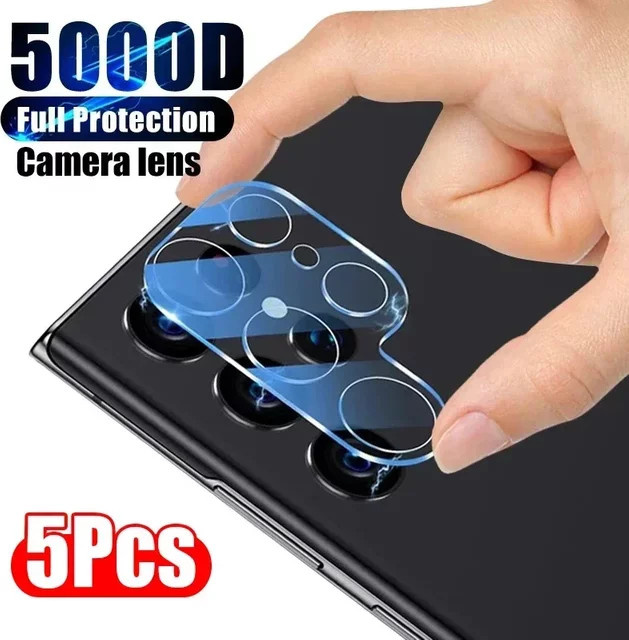 Kamera Objektiv Schutzfolie für Samsung S25 Edge S24 S23 Ultra Plus FE, HD Transparent, Anti-Scratch Glas - Bild 1