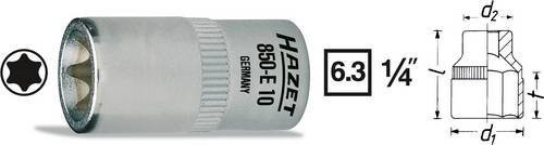 Hazet Außen-TORX Steckschlüsseleinsatz T 12 mit 1/4 Zoll Antrieb, Farbe Silber - Bild 1