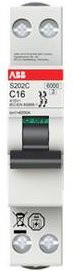 ABB S202TC-B16 Leitungsschutzschalter 16A 415V Grau - Bild 1